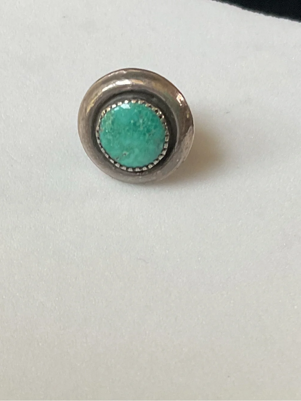Vintage Sterling Silver Turquoise Native American Pin